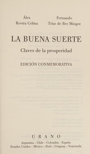 BUENA SUERTE, LA -ED. CONMEMORA